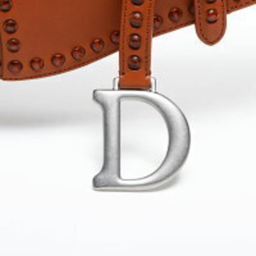 Christian Dior Leather Saddle Bag Shoulder Brown - Picture 9 of 13